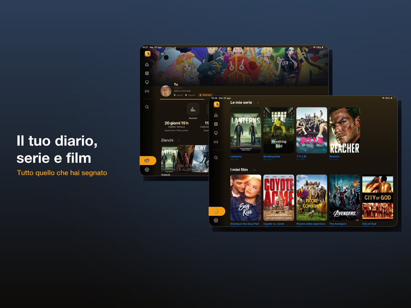 Il diario: serie e film segnati