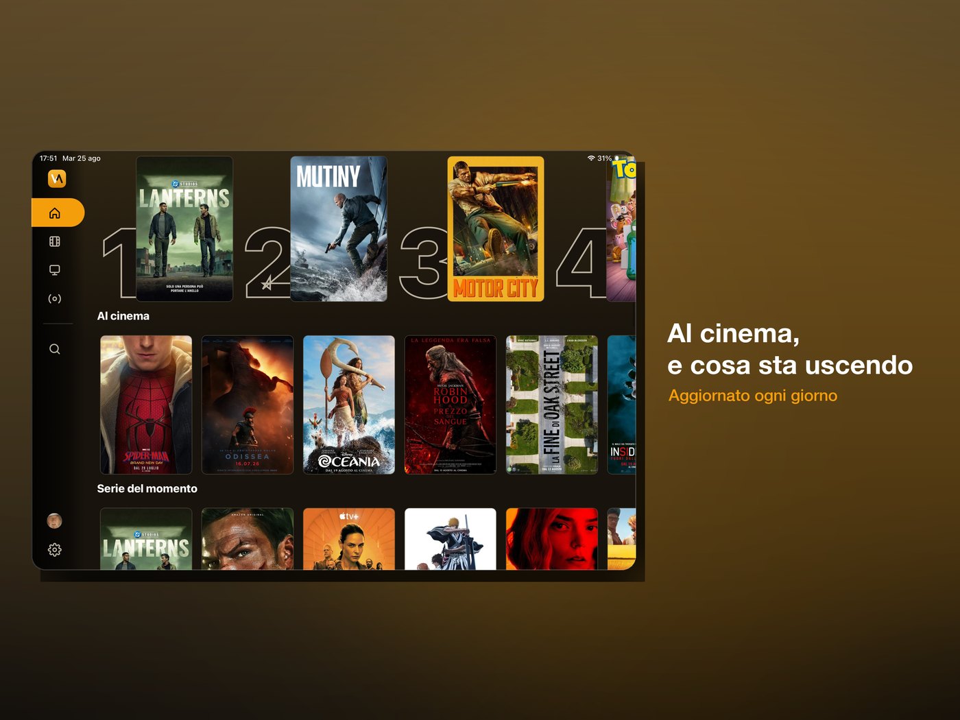 Al cinema e in uscita